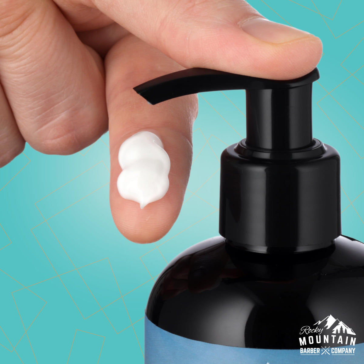Rocky Mountain Barber Company cream texture swirled to show smooth spread