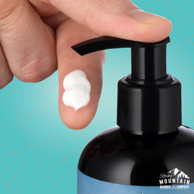 Rocky Mountain Barber Company cream texture swirled to show smooth spread