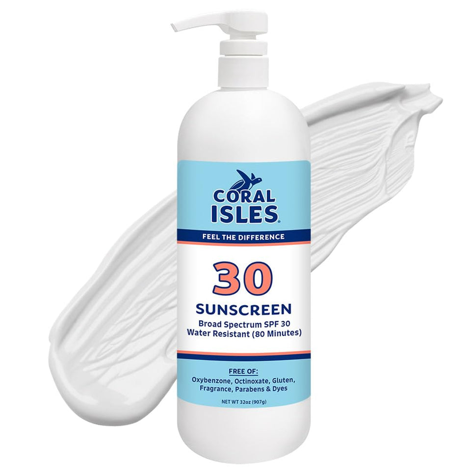 Rocky Mountain Sunscreen front pump bottle showing size and SPF benefit