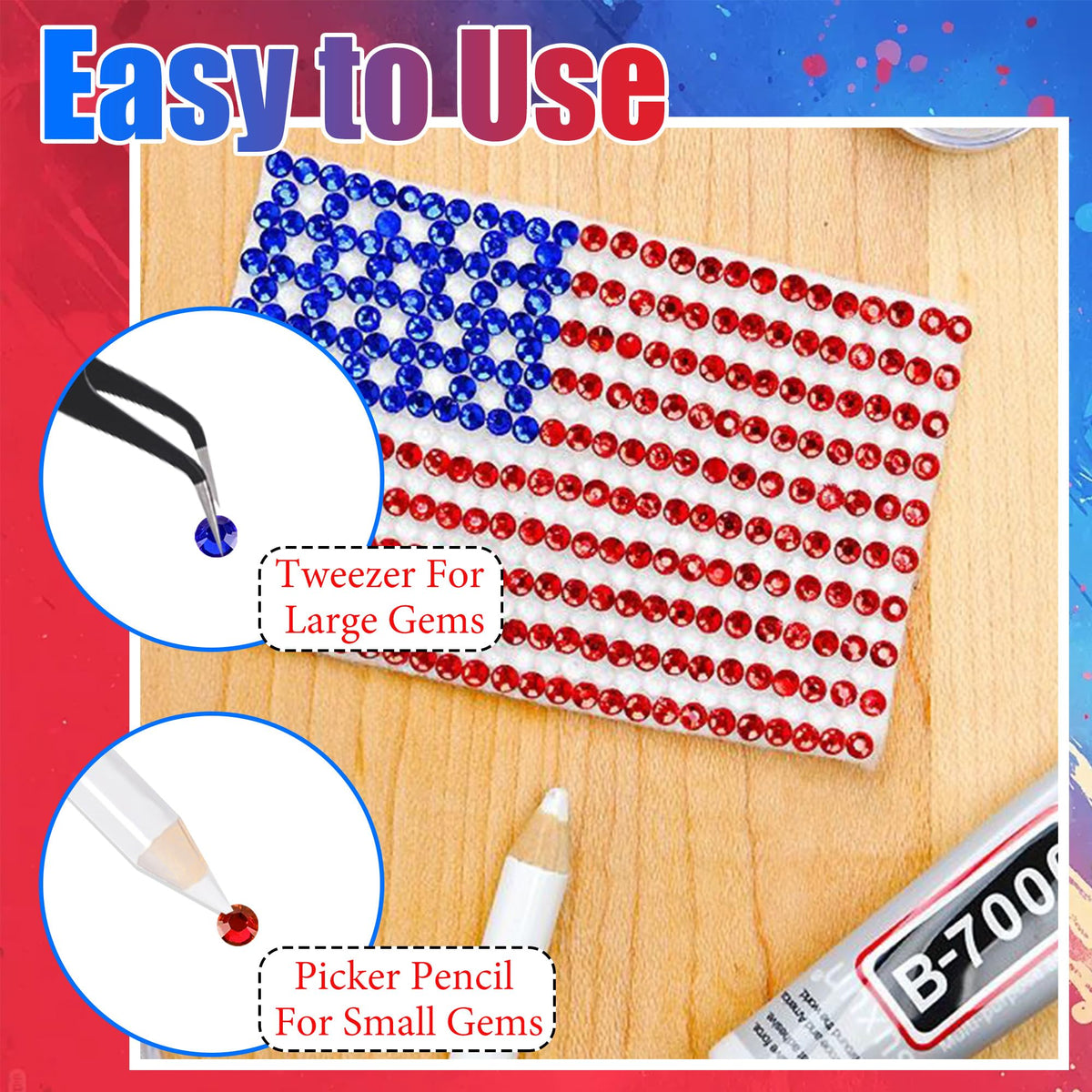 RODAKY rhinestones adhered to fabric illustrating secure embellishment and style