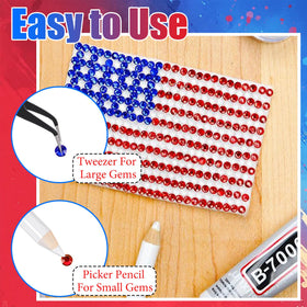 RODAKY rhinestones adhered to fabric illustrating secure embellishment and style
