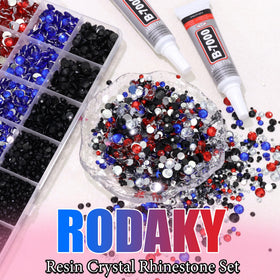 RODAKY lifestyle crafting scene with tools and gems showing creative project inspiration