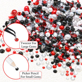 RODAKY size comparison of 3mm and 6mm pearls for scale and design choice