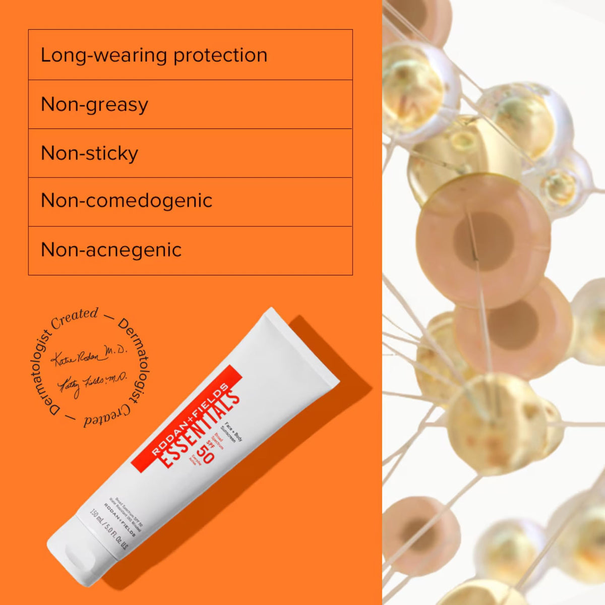 Rodan + Fields close-up of creamy texture for fast absorption