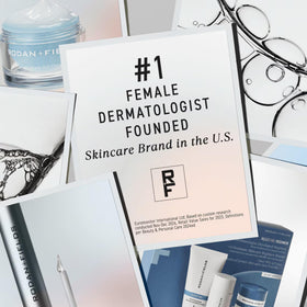 RODAN + FIELDS product in bedroom lifestyle scene promoting relaxed nighttime routine