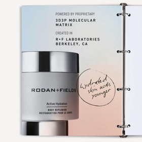 RODAN + FIELDS application on forearm illustrating smooth, non-greasy finish