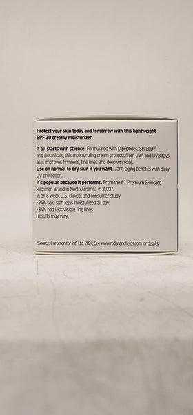 Rodan + Fields ingredient label close-up showing formulation transparency and reassurance
