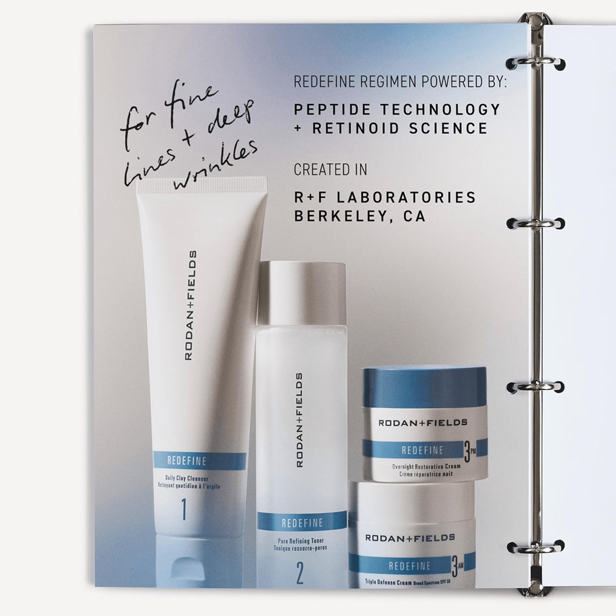 RODAN + FIELDS label close-up highlighting product name and usage benefits