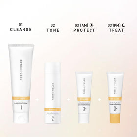 Rodan + Fields lather on palm demonstrating foaming action and effective cleansing benefit