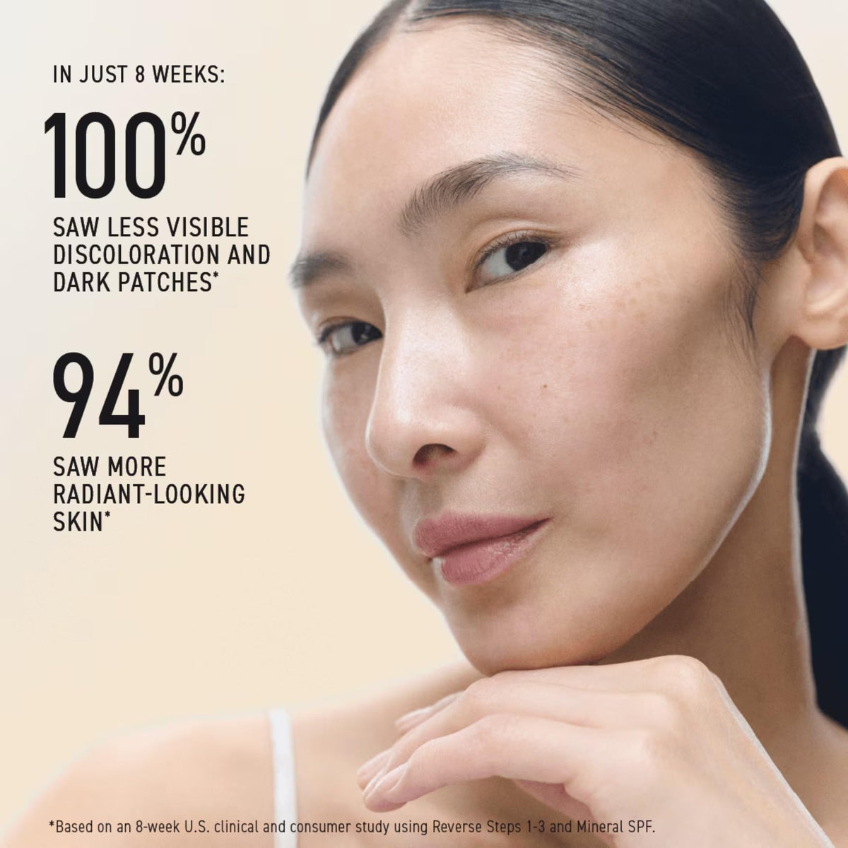 Rodan + Fields close-up of cleanser texture highlighting gentle exfoliant particles benefit