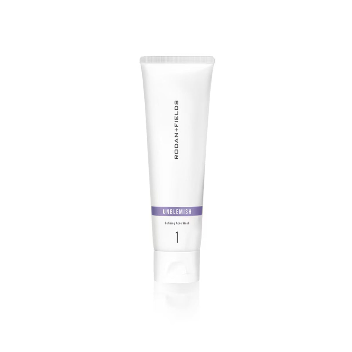 RODAN + FIELDS front packaging of Unblemish Face Wash showing pump and label benefits