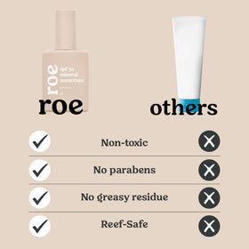 Roe Wellness being applied to baby arm with quick absorption benefit