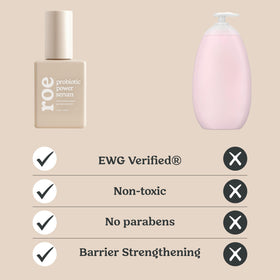 Roe Wellness pump dispensing serum for precise, easy baby skincare use