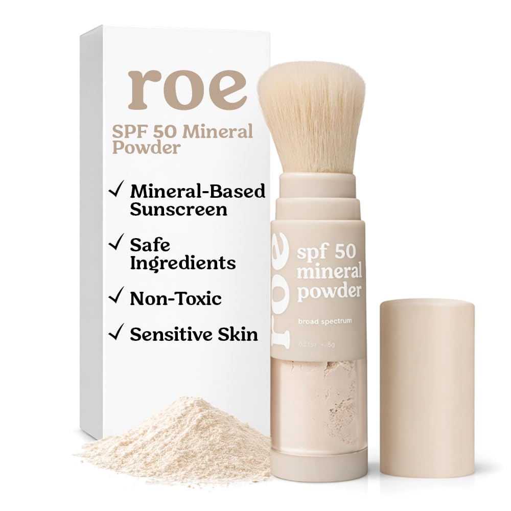 Roe Wellness front packaging showing SPF 50 and reef-safe benefit