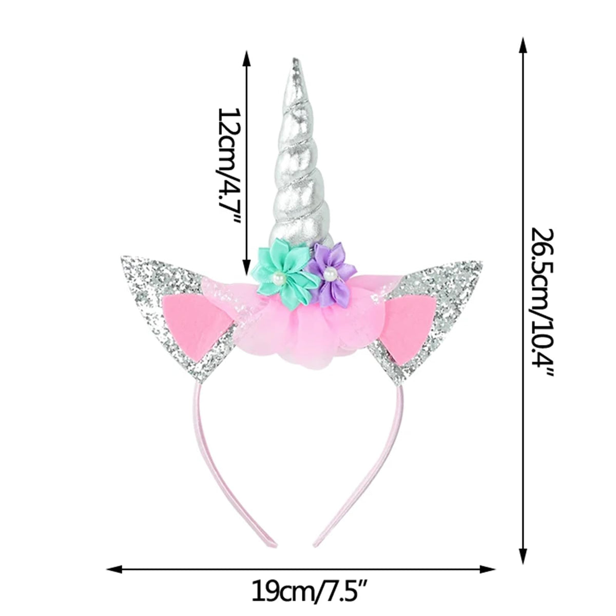Roffiy headband worn at a birthday party, providing playful photo-ready style