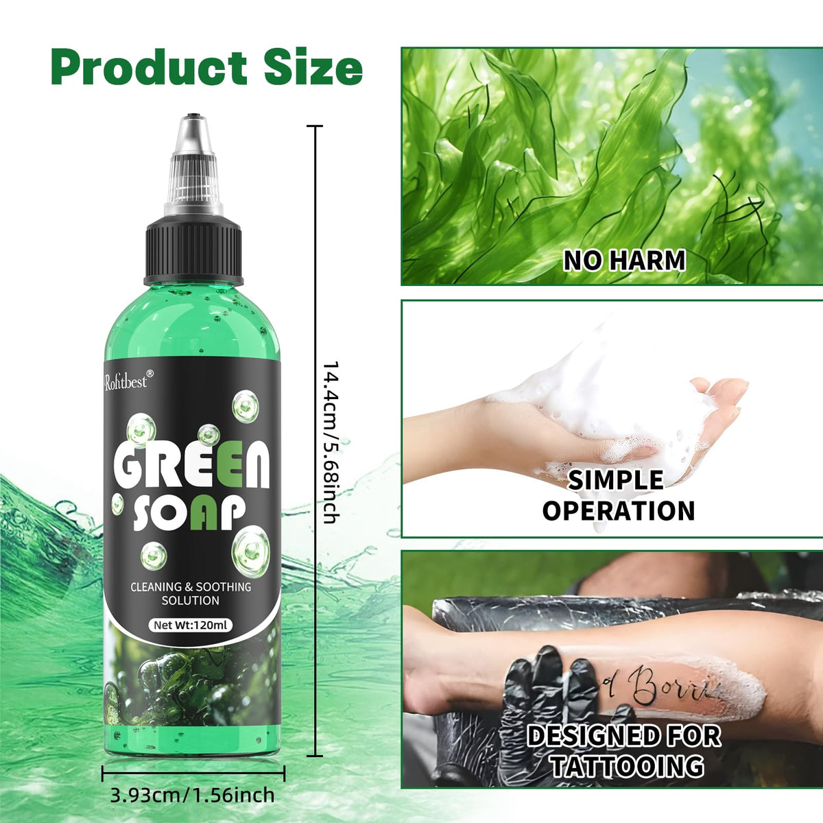 Rofitbest 120ml foaming bottle empty ready for dilution benefit