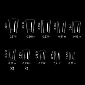 Rofran clear tip profile side view showing duck shape for easy customization