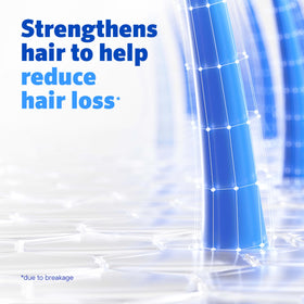 Rogaine conditioner lather on hair illustrating conditioning while cleansing