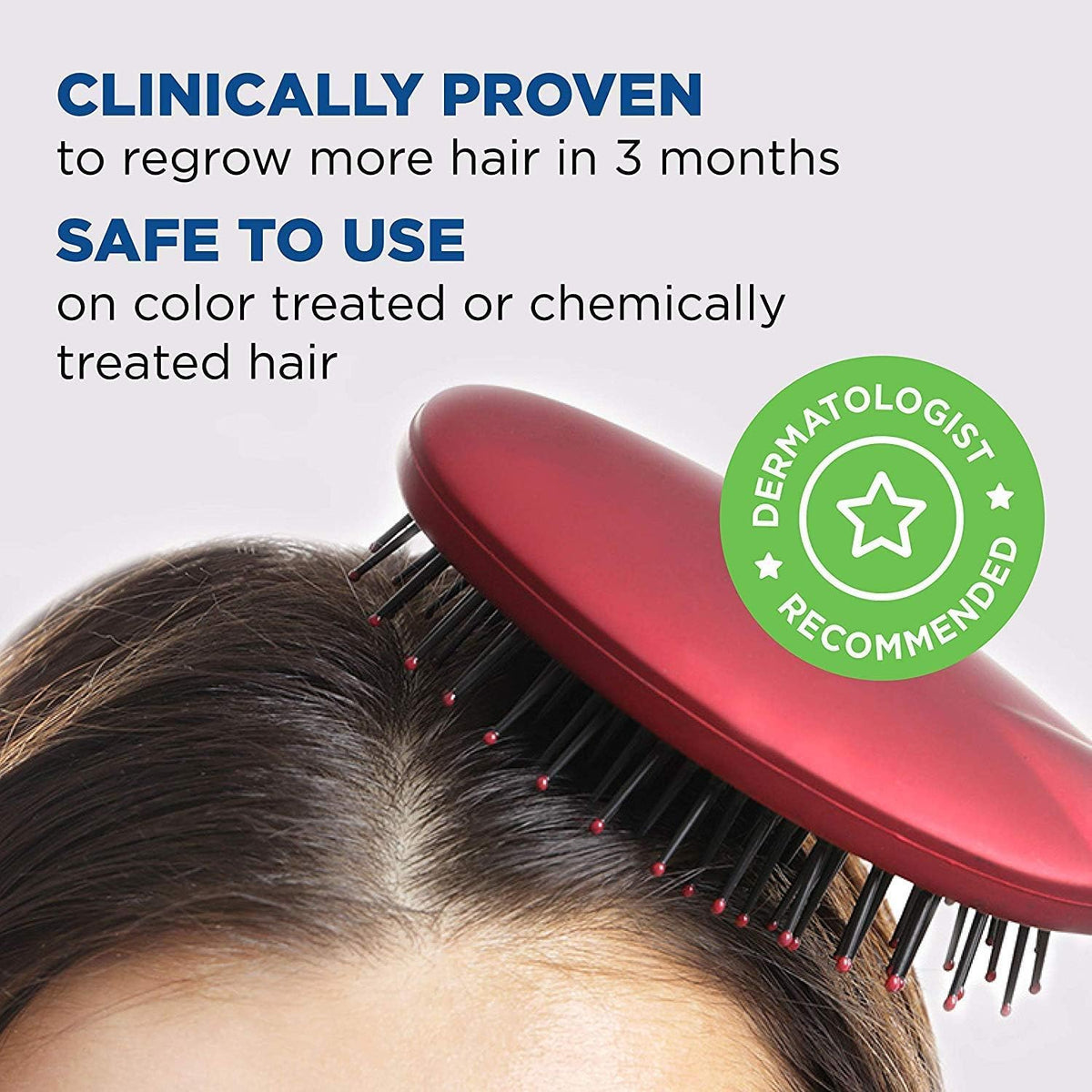 Close view of Rogaine label highlighting Tricho‑Prime technology and scalp conditioning
