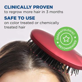 Close view of Rogaine label highlighting Tricho‑Prime technology and scalp conditioning