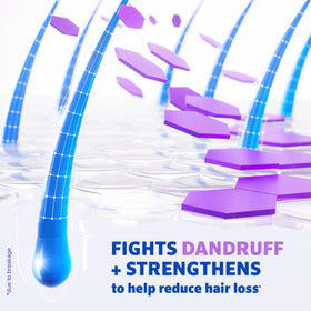 Man using Rogaine in shower washing scalp to reduce flakes and soothe itching