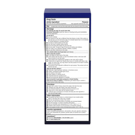 Rogaine back packaging with usage directions and ingredient list