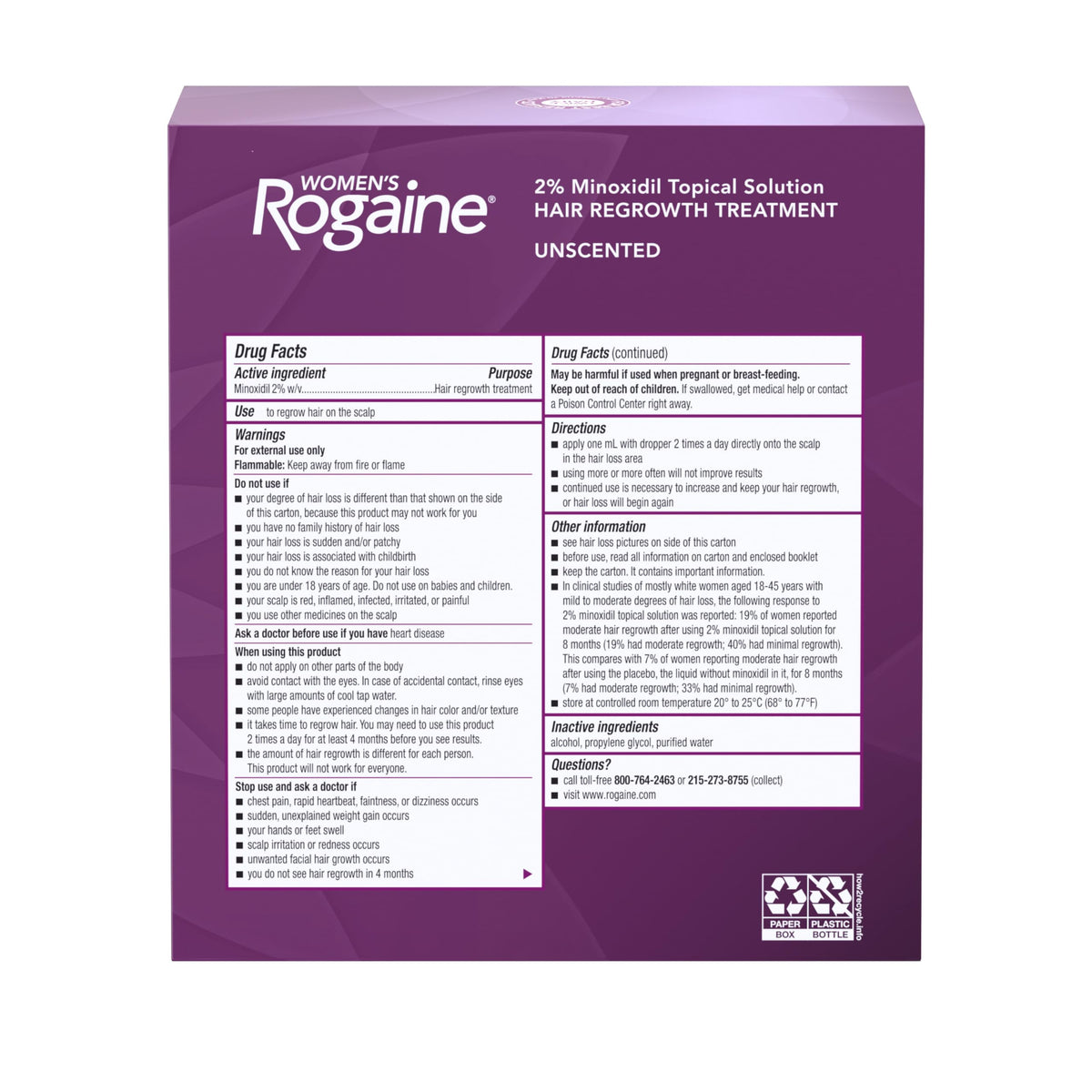 Rogaine bottle on bathroom counter illustrating easy twice-daily routine integration