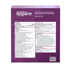 Rogaine bottle on bathroom counter illustrating easy twice-daily routine integration