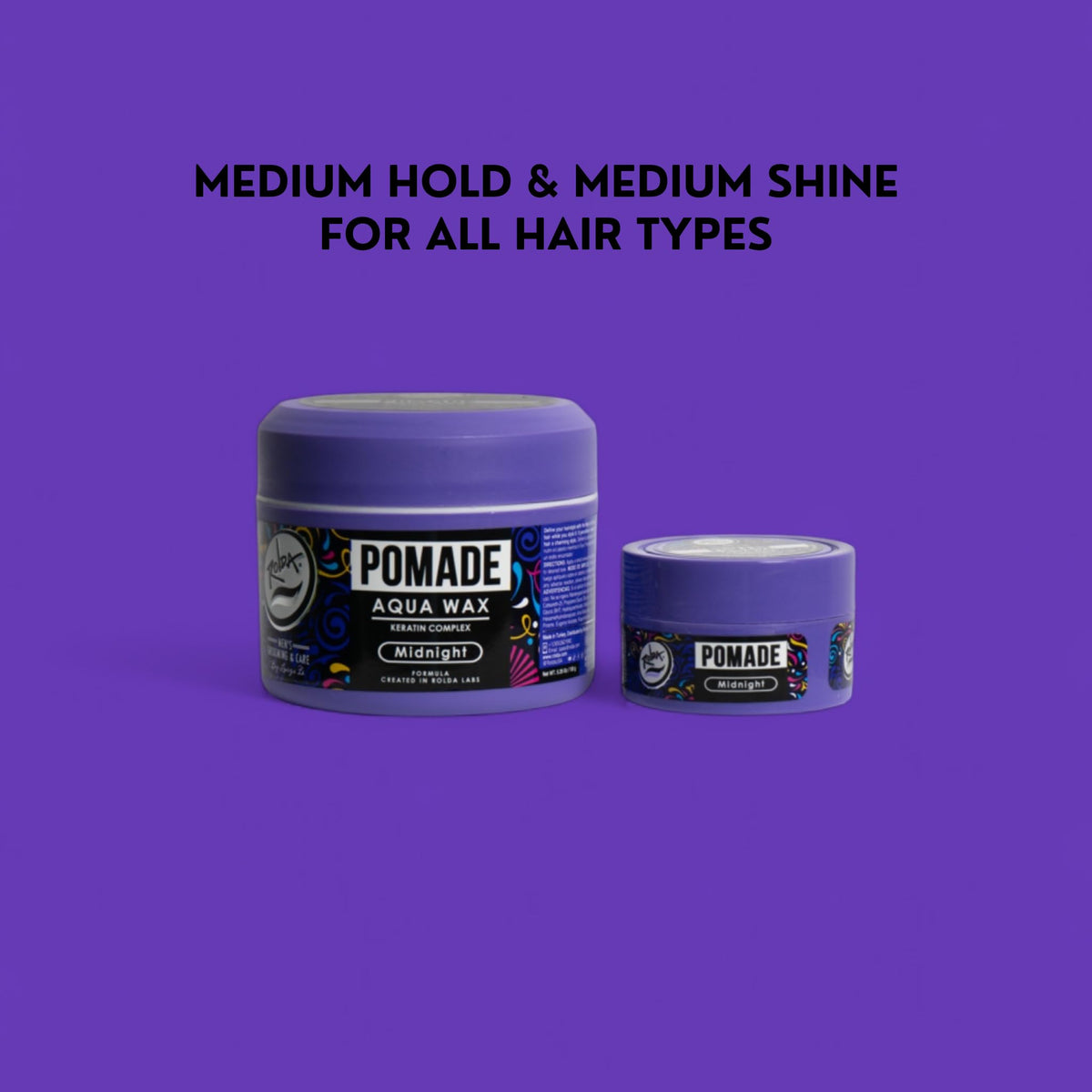Close-up of keratin ingredient depiction with Rolda indicating strengthening hair benefit
