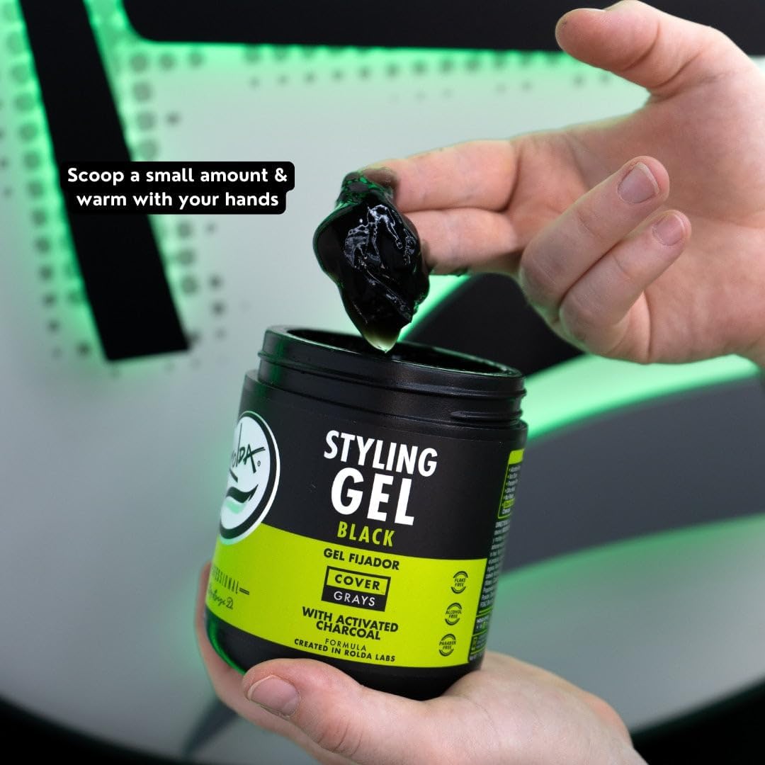 Rolda size scale comparison with hand indicating generous 35.2oz supply