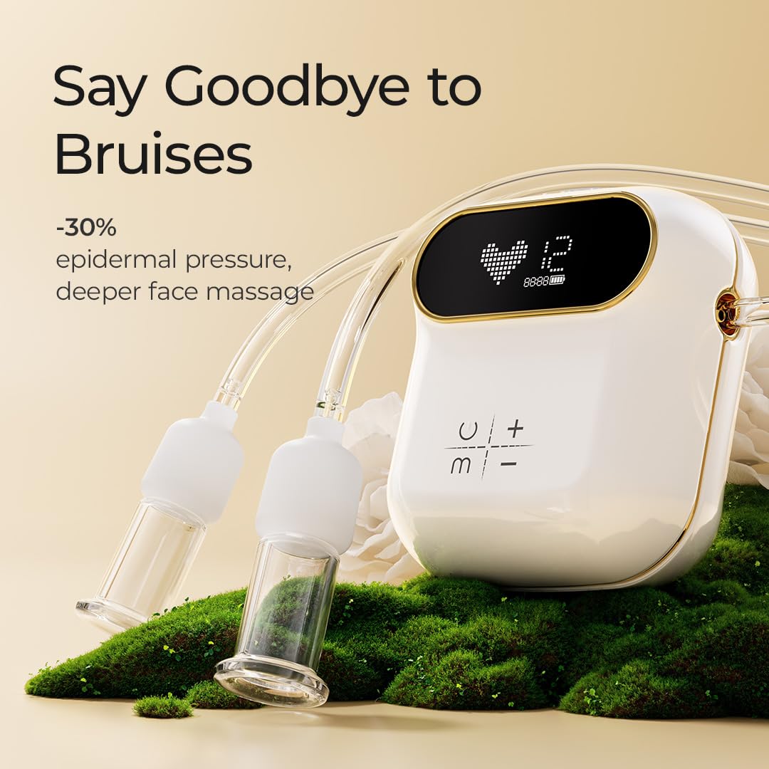 Rolevin medium cup on nose area for targeted contouring and improved circulation