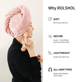 ROLSHOL wooden-style button and elastic loop detail for secure hold benefit