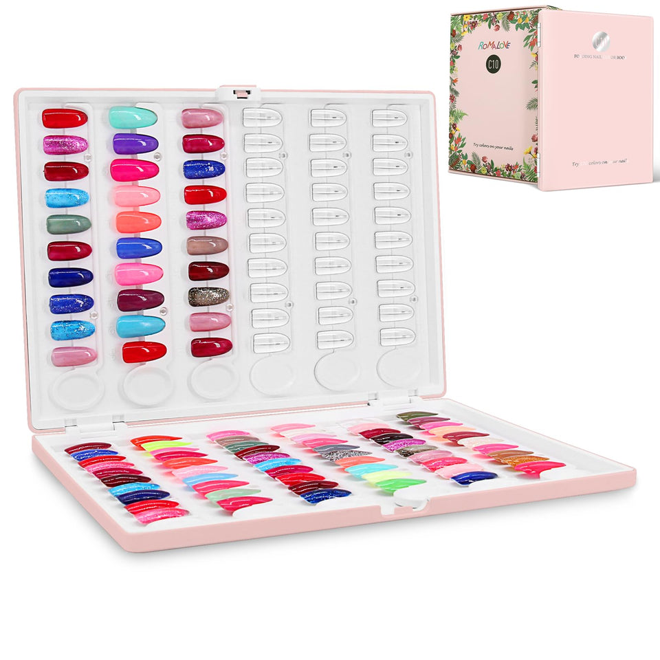 ROMALOVE front cover showing organized swatch book, quick color selection