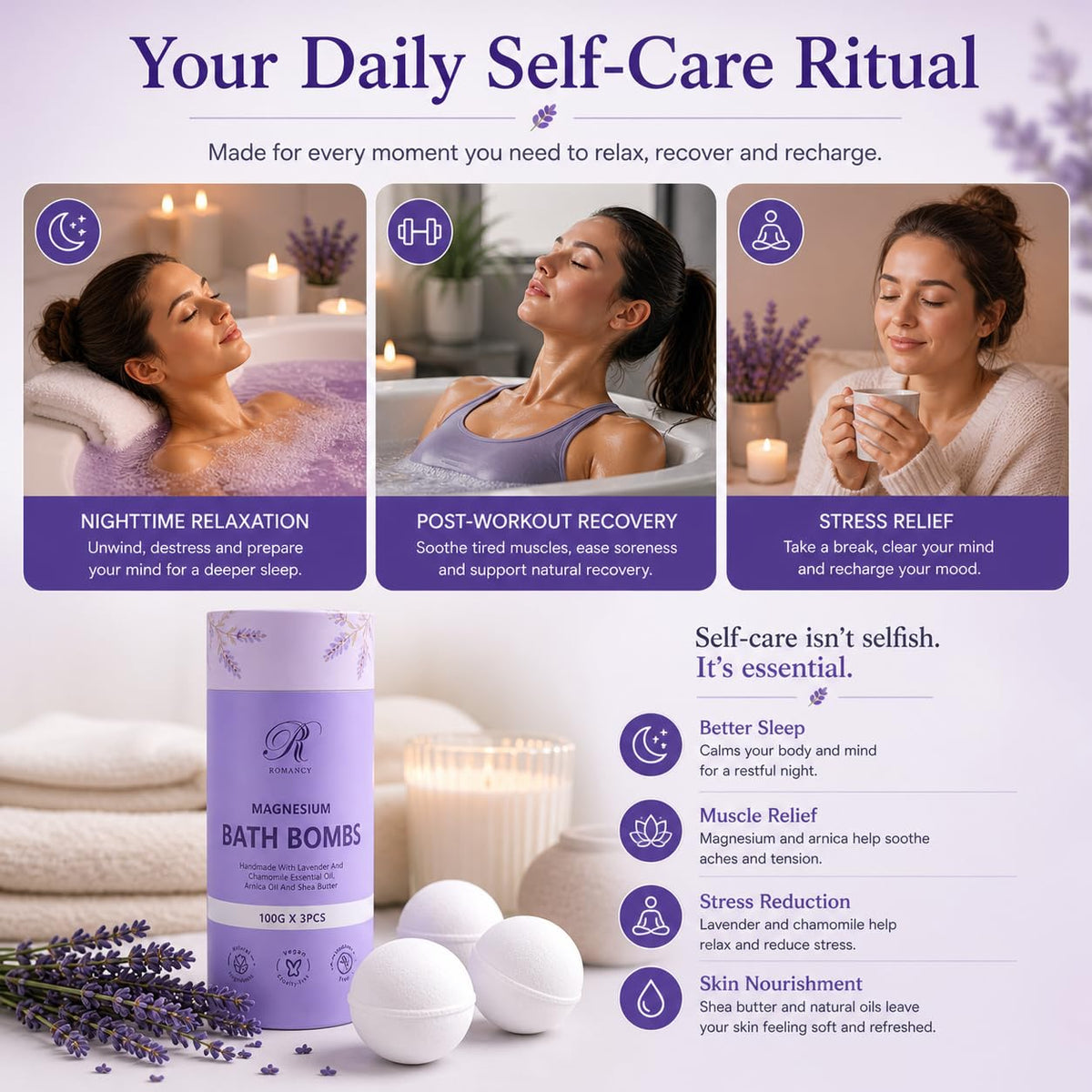 Romancy pouring shea butter and coconut oil to illustrate moisturizing agents that nourish skin