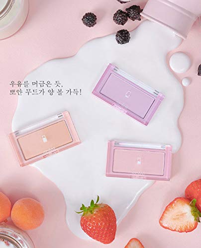 rom&nd close-up of blush texture highlighting soft matte finish benefit