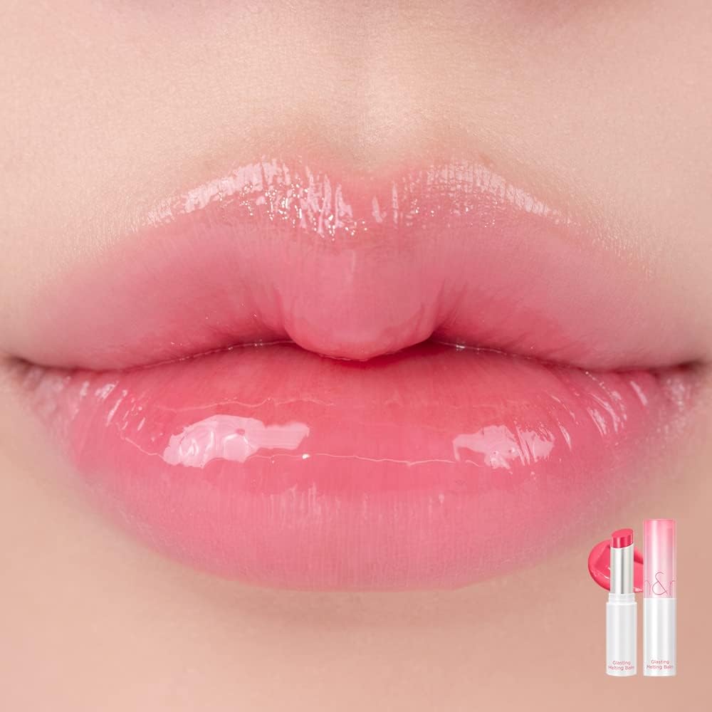 rom&nd close-up of balm texture highlighting glossy, dewy finish and smooth glide