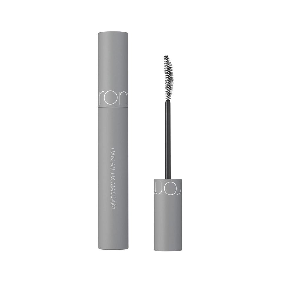 rom&nd mascara front packaging showing compact tube and branding benefits