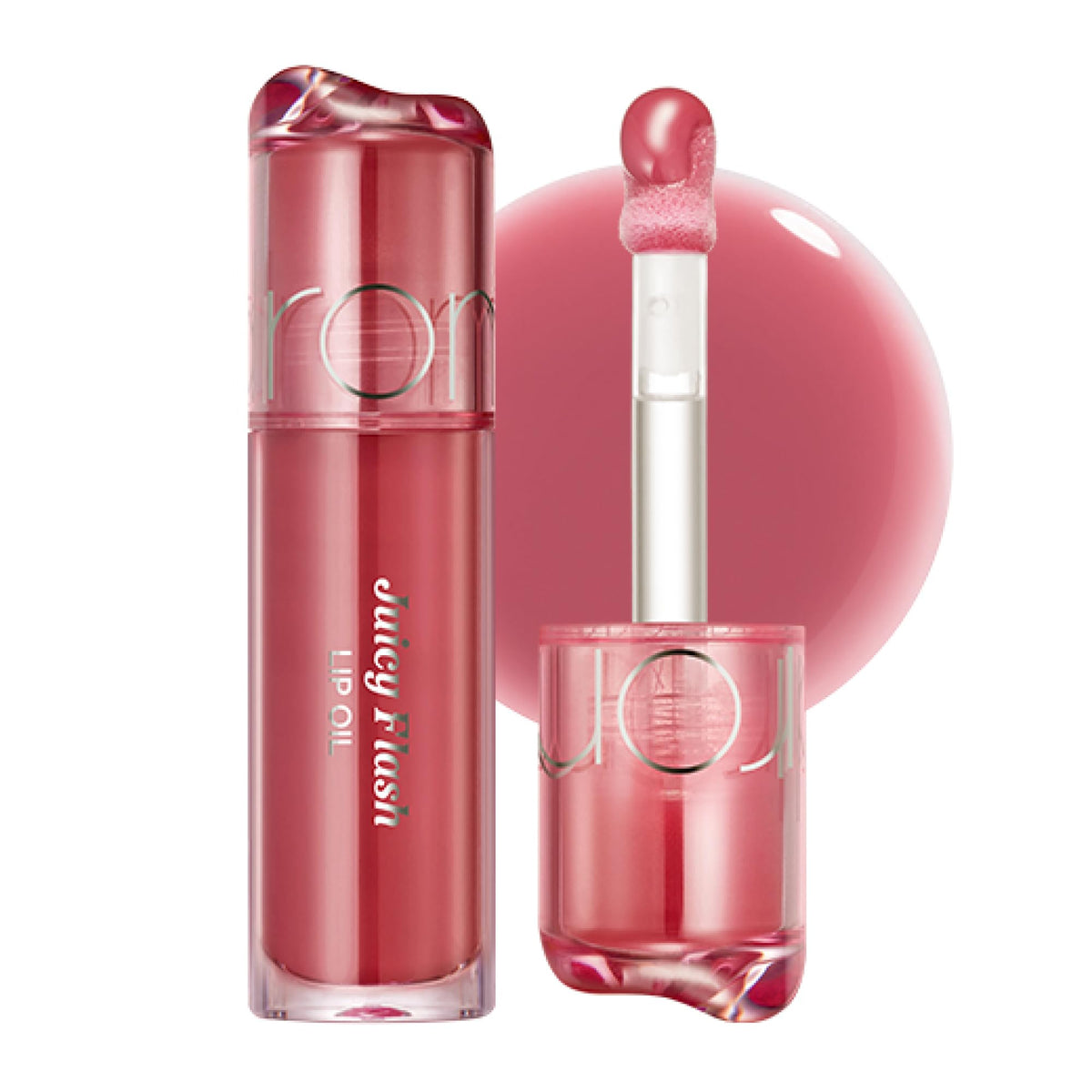 rom&nd lip oil front packaging showing grape fig shade and glossy finish benefit