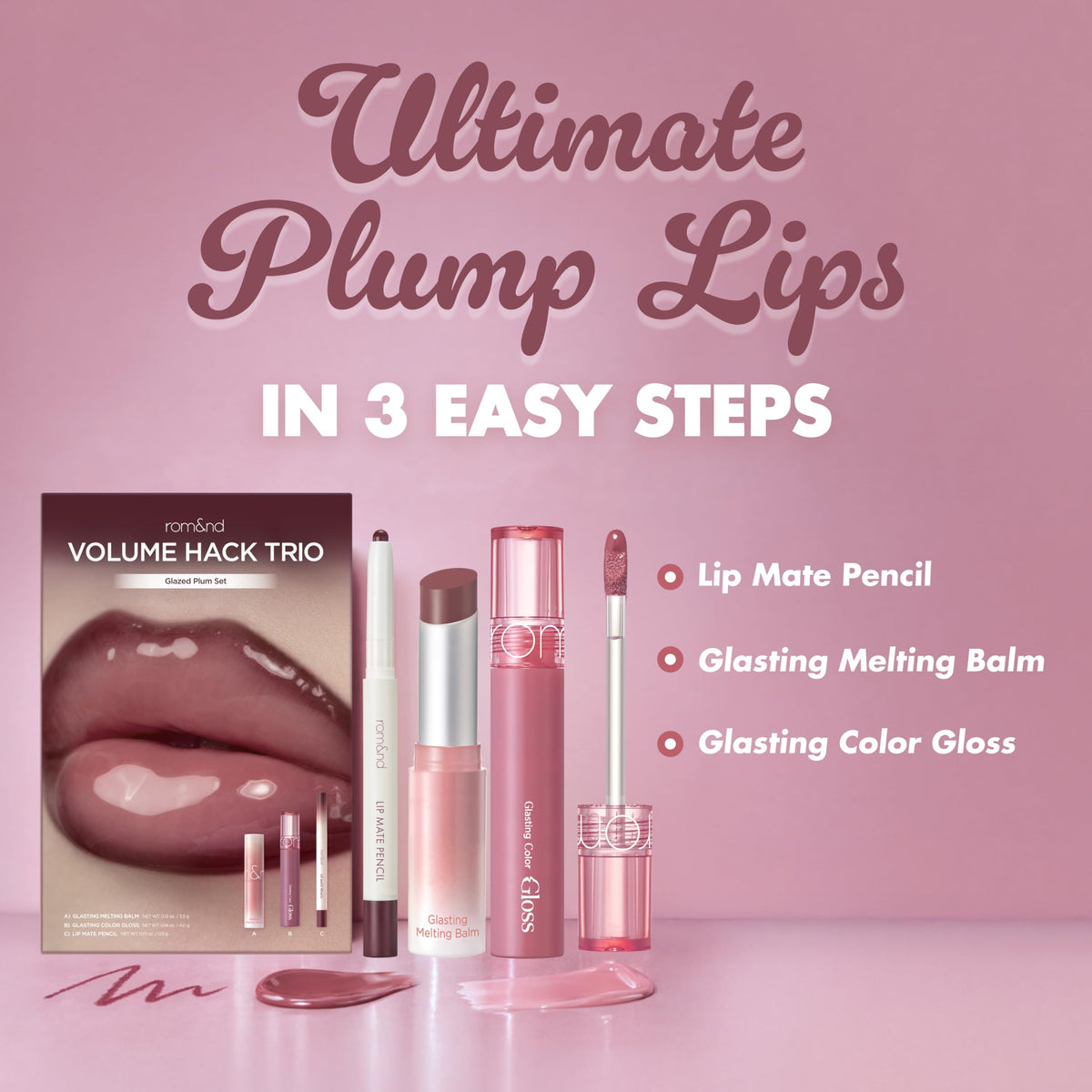 rom&nd Lip Mate Pencil Fig Spread tip with smooth glide for precise definition