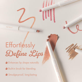 rom&nd pencil built-in finger brush shown blending for soft gradient