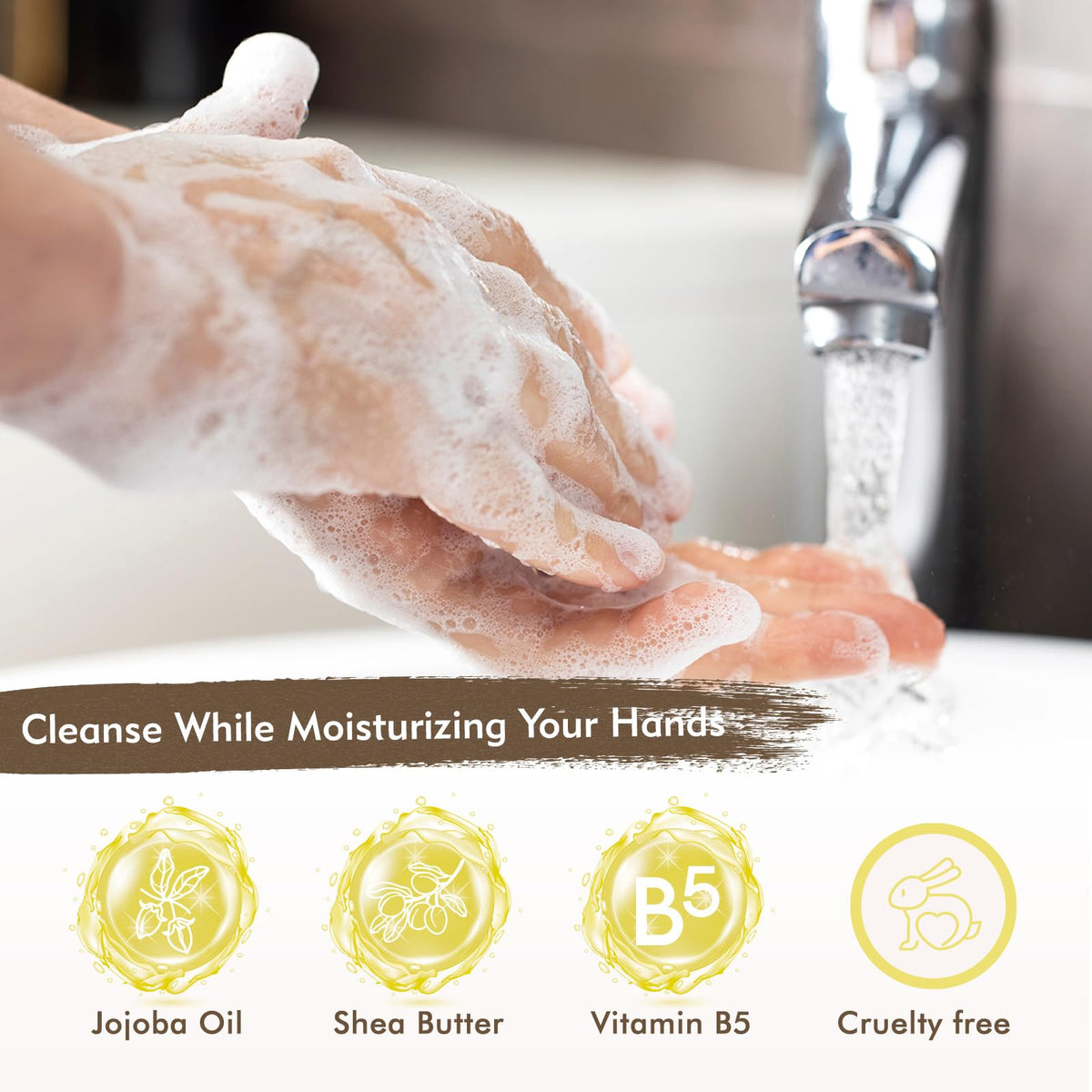 ROMIIE ZOI close-up of soap texture highlighting moisturizing jojoba oil