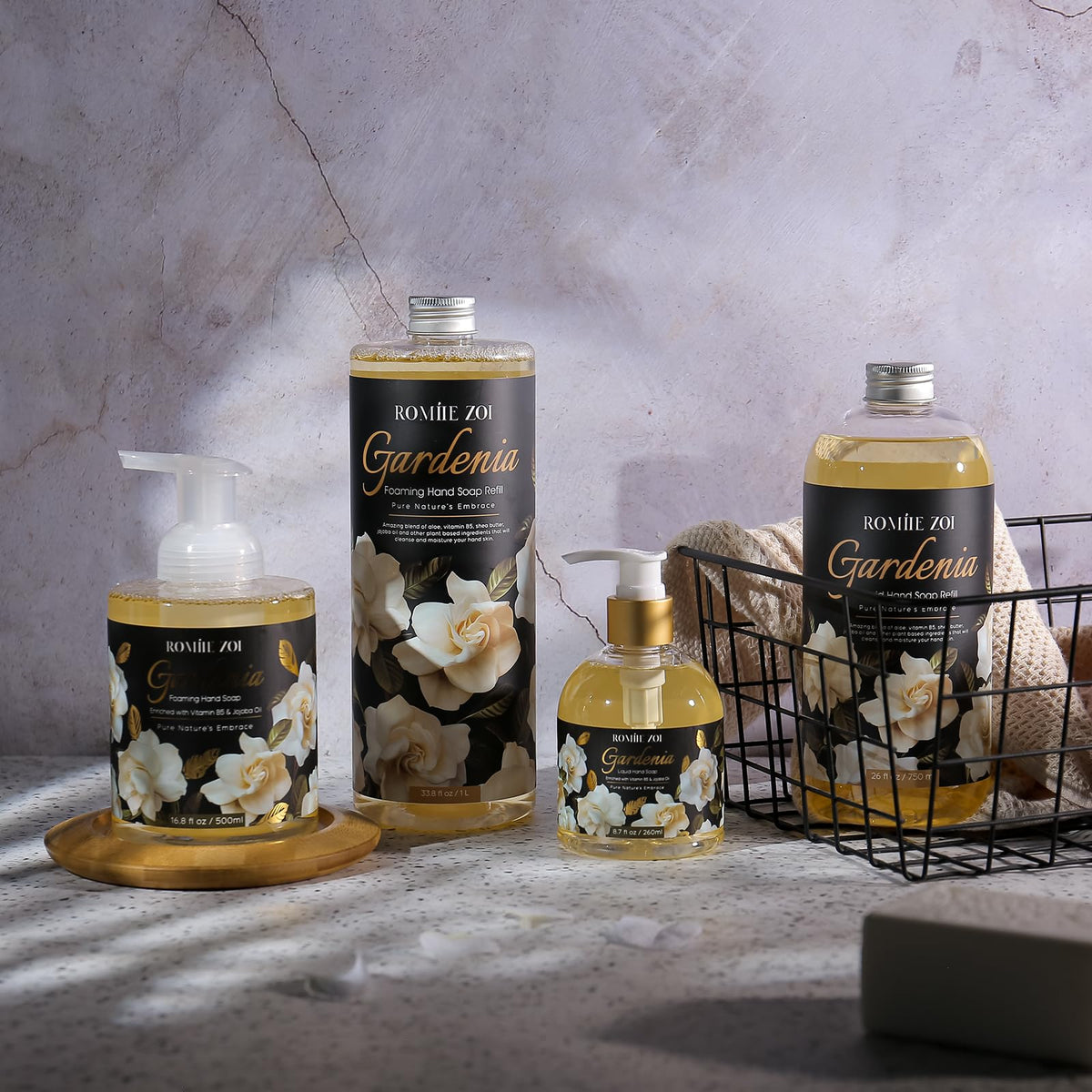 ROMIIE ZOI family washing hands together indicating mild, frequent use