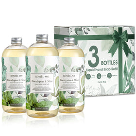 ROMIIE ZOI front packaging showing three refill bottles and eucalyptus mint benefit