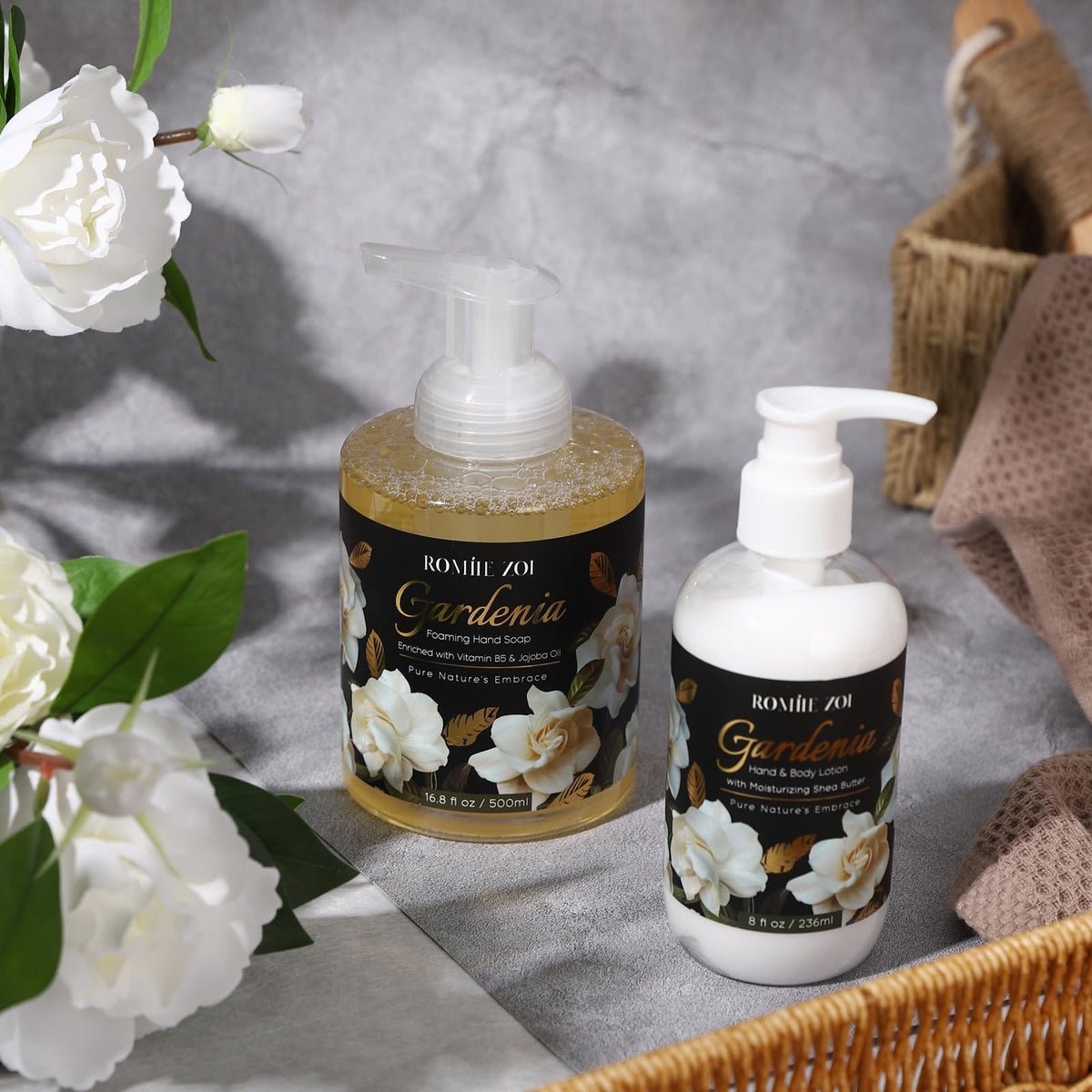 ROMIIE ZOI applied to hands showing smooth non-greasy finish and softening benefit