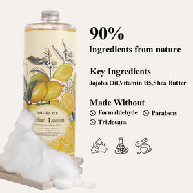 ROMIIE ZOI in kitchen sink setting demonstrating fresh lemon scent and everyday use