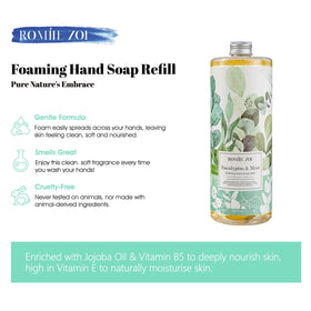 ROMIIE ZOI bottle pouring refill into dispenser for easy top-up
