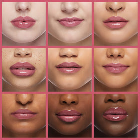 rom&nd bare grape lips in closeup showing glossy finish and hydrating look benefit