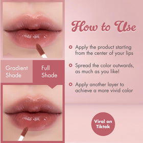 rom&nd ombre application example showing layering options and depth benefit
