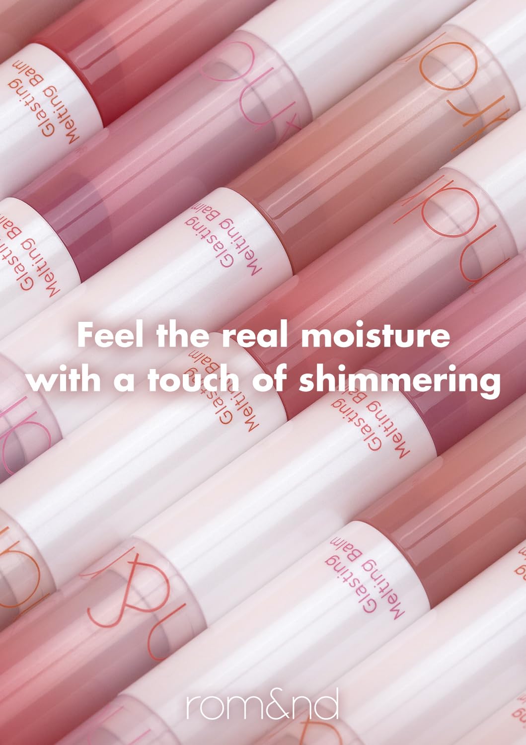 rom&nd arm swatches illustrating buildable coverage and shade range benefit