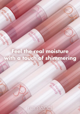rom&nd arm swatches illustrating buildable coverage and shade range benefit